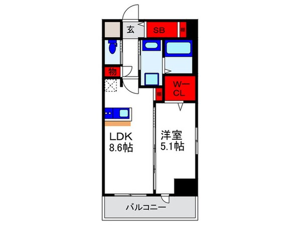 エールグラン豊中本町の物件間取画像